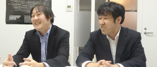 northgrid-photo-11 サポートについて語る写真左、菊池敏幸社長。写真右、清水宣幸取締役